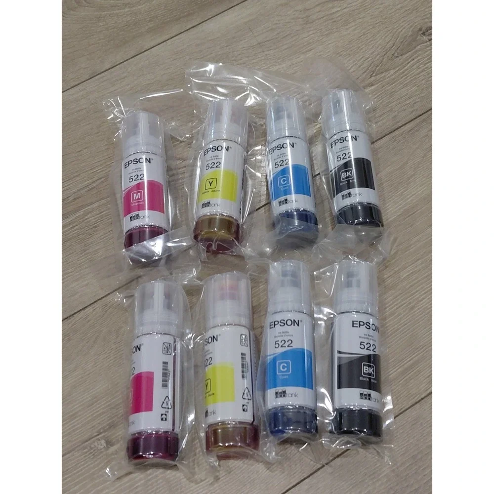 8 Genuine Epson 522 Ink Combo Pack for ET-2400 ET-2840-ET-4810-OEM-4PK